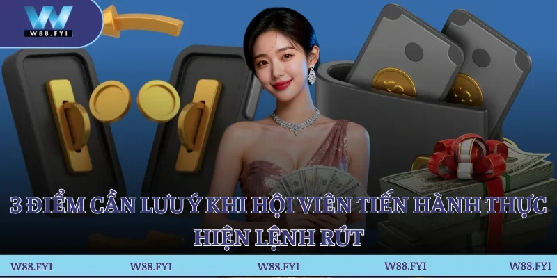 3 điểm cần lưu ý khi hội viên tiến hành thực hiện lệnh rút