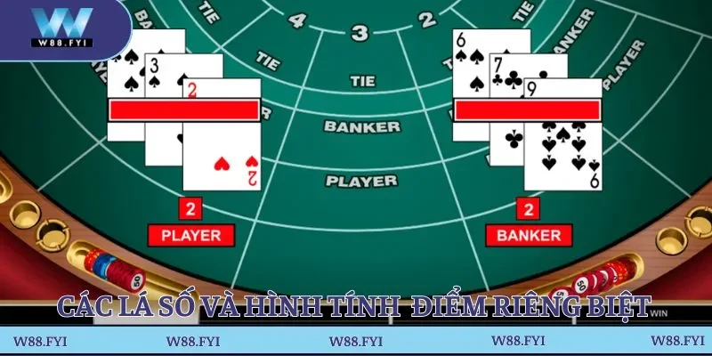 Các lá số và hình tính điểm riêng biệt