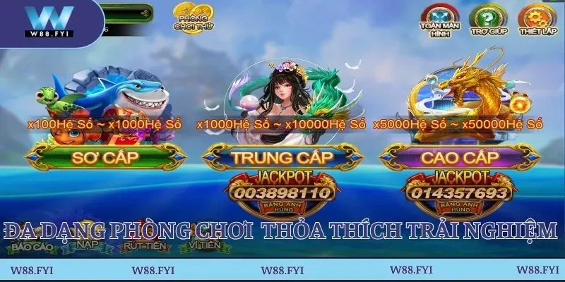 Đa dạng phòng chơi cho anh em thỏa thích trải nghiệm 