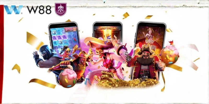 Giao diện đa dạng của các sảnh Slot tại W88